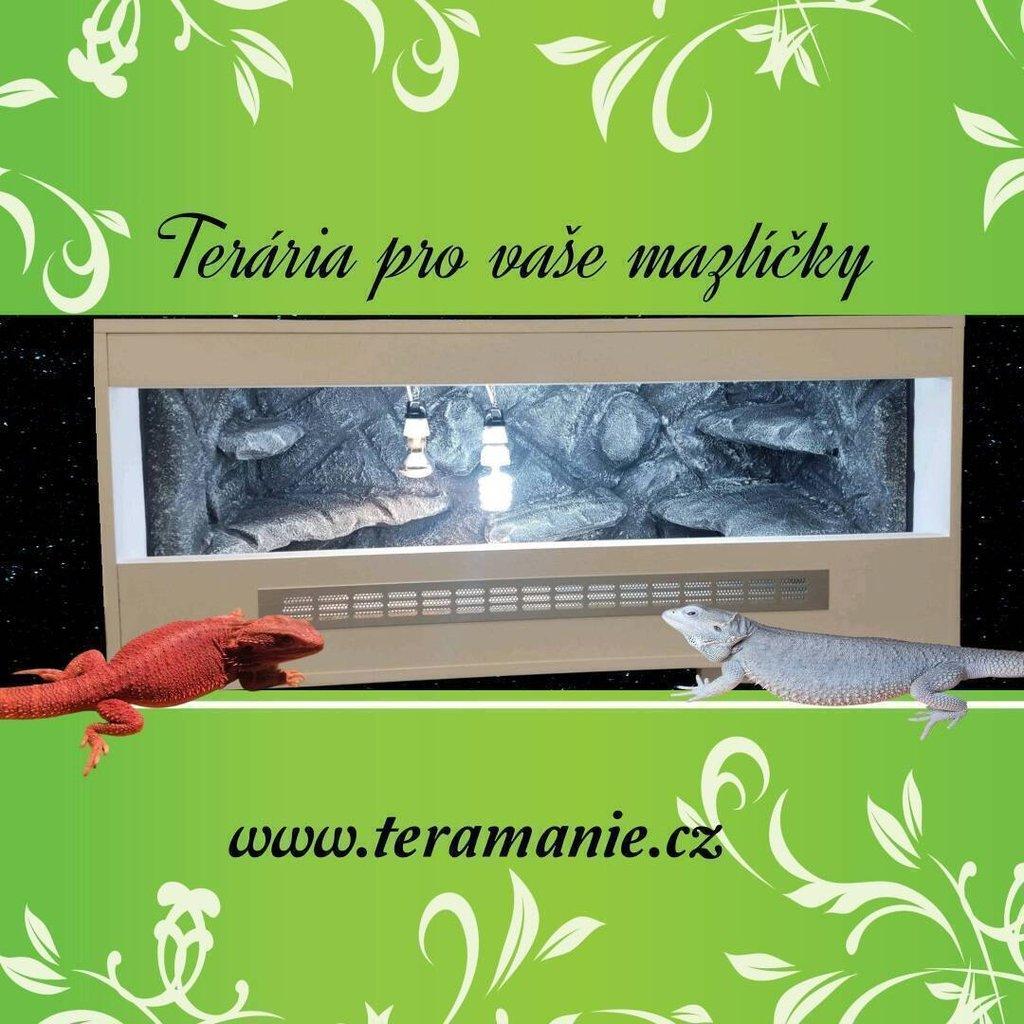 Terárium 100x50x50 s 3D stěnou