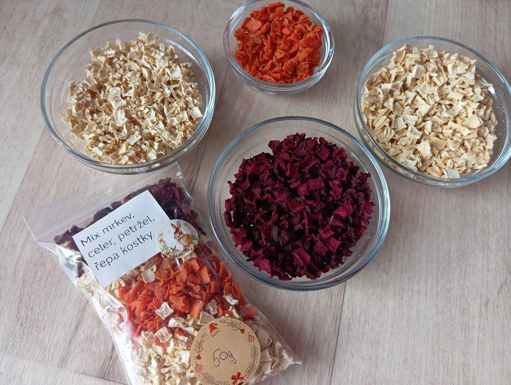 sušená zelenina pro králíčka