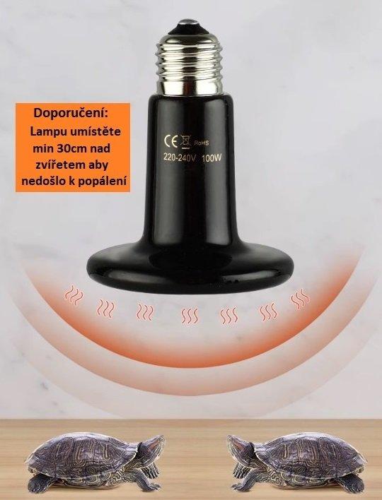 Keramická topná lampa  50W,100W standard