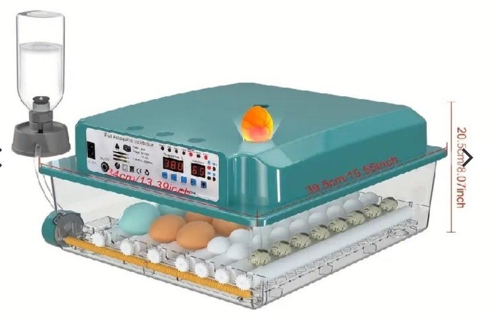 Chytrý automatický inkubátor, líheň pro 36 slepičích vajec