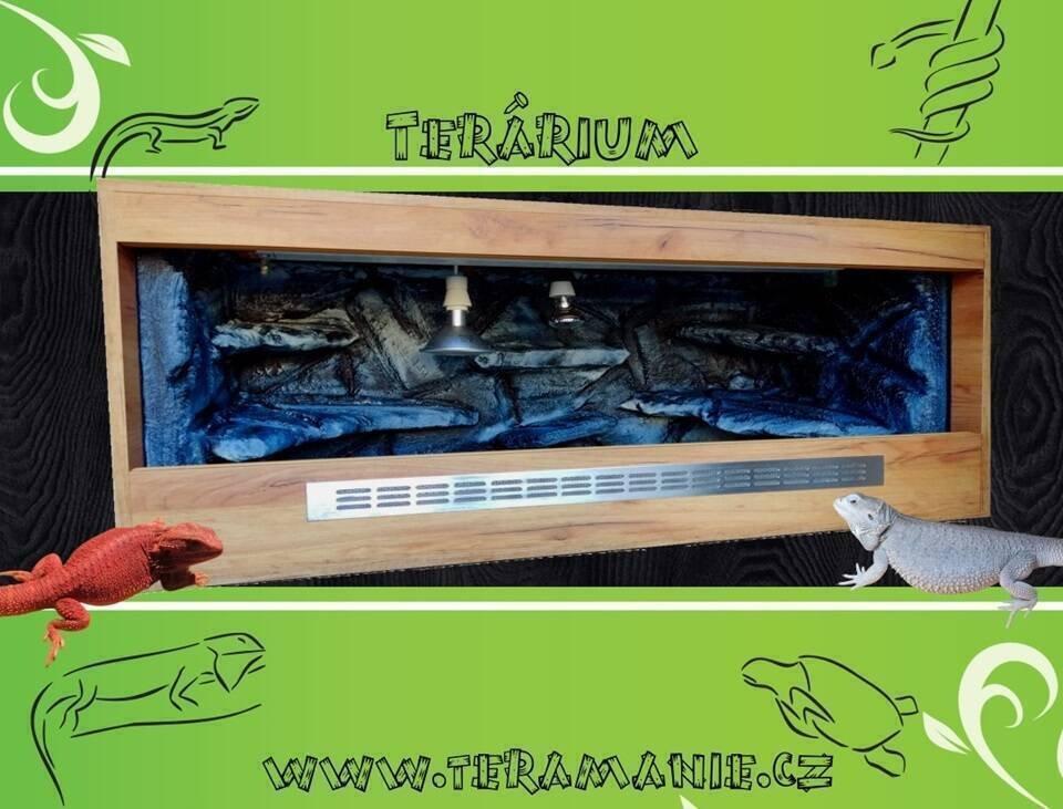 Terárium 100x50x50 s 3D stěnou