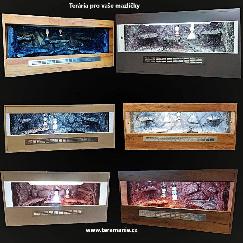 Terárium 100x50x50 s 3D stěnou