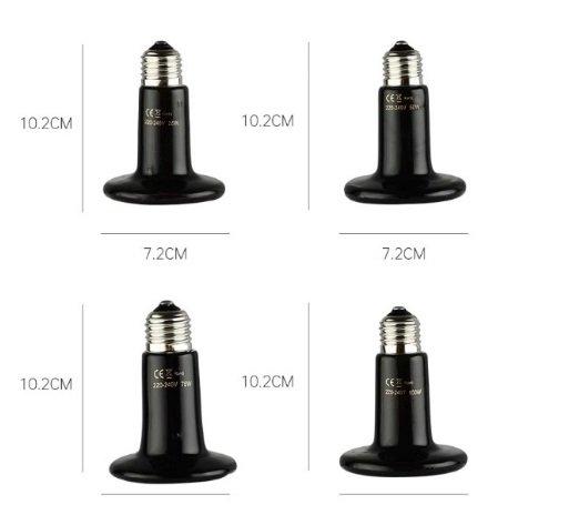 Keramická topná lampa  50W,100W standard
