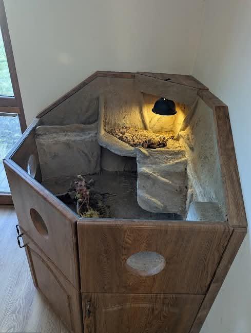 Luxusní terárium pro vodní želvu