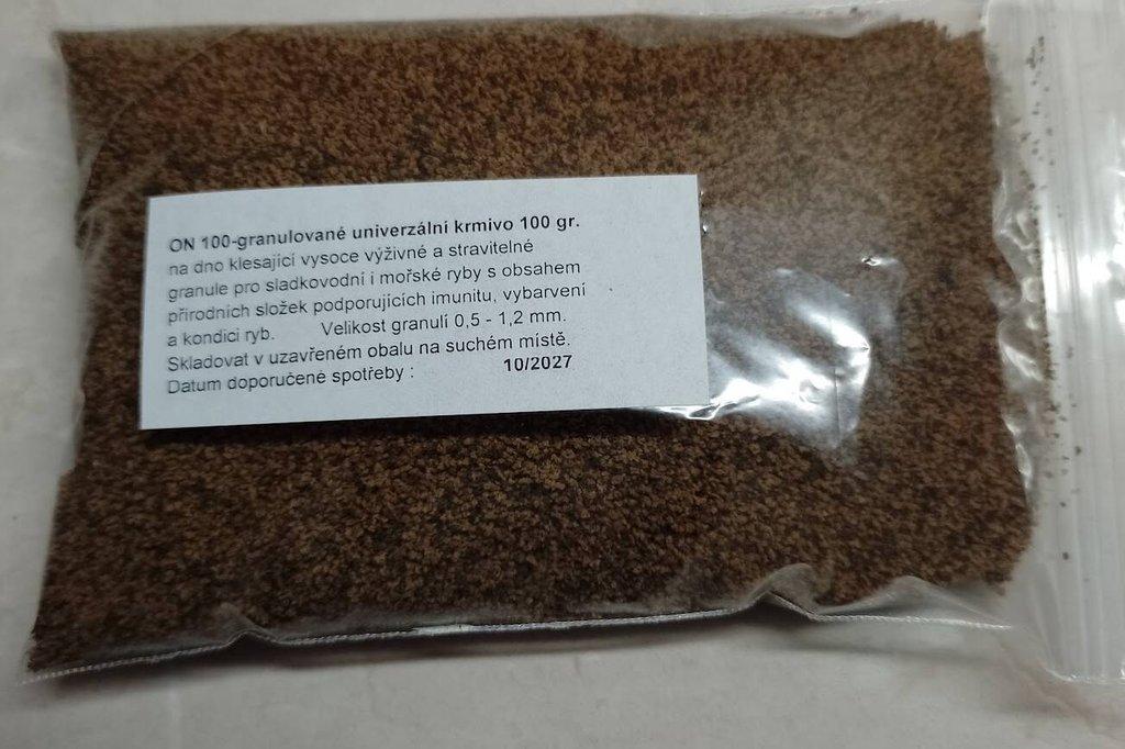 Granulované krmivo, 100 gr.