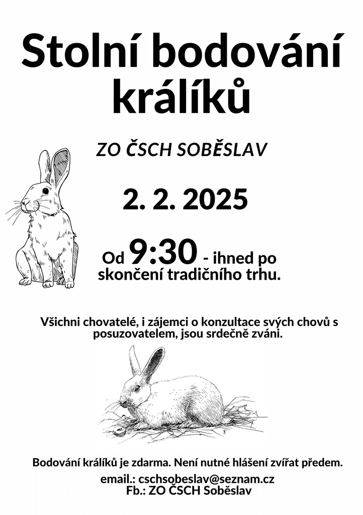 Stolní bodování králíků