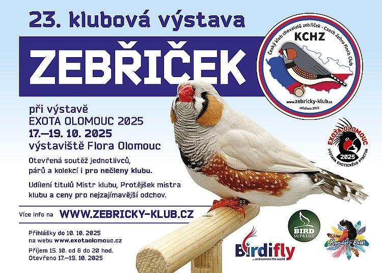 23. klubová výstava zebřiček