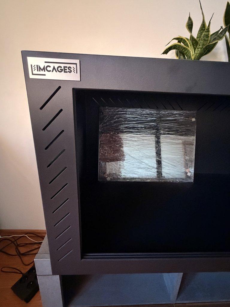 PCV terarium IMCages 120x60x50, nové, černé