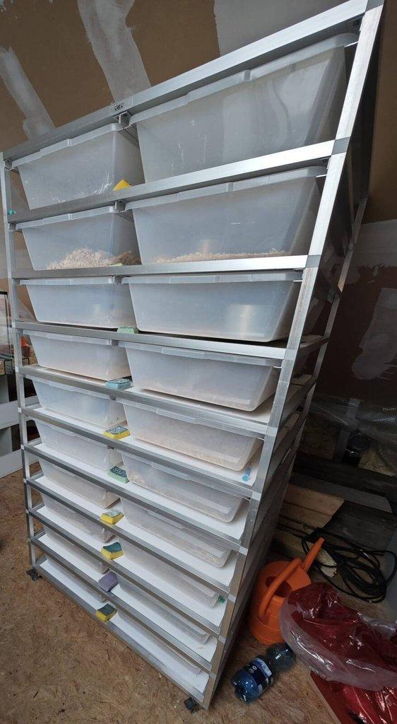 Alu rack systém teráriá pre hady