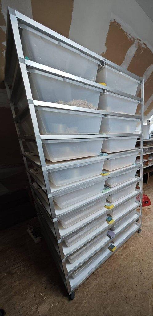 Alu rack systém teráriá pre hady