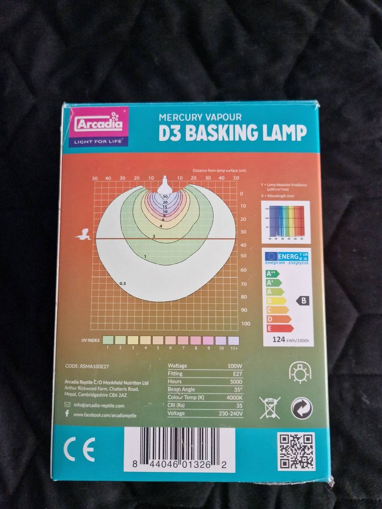 faunaportal.cz Arcadia D3 Basking Lamp 100W
